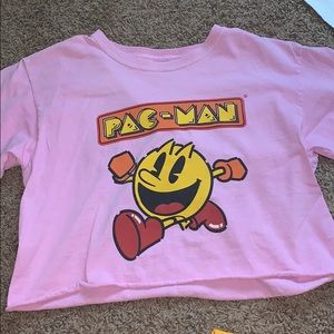 Pink Pac-Man crop top